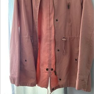 Ambience outerwear pink/mauve utility coat/parka